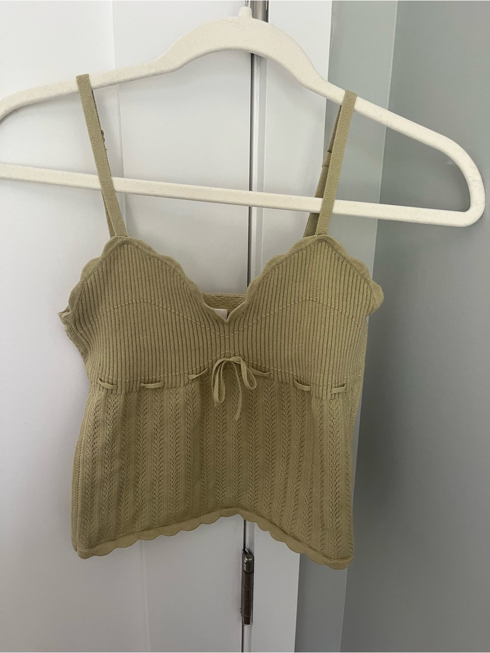 Aritzia Wilfred Soloist Tank Top - Wonder Yarn - Pistachio Green - Size M